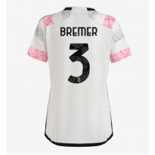 Juventus Gleison Bremer #3 Bortedrakt Kvinner 2023-24 Kortermet